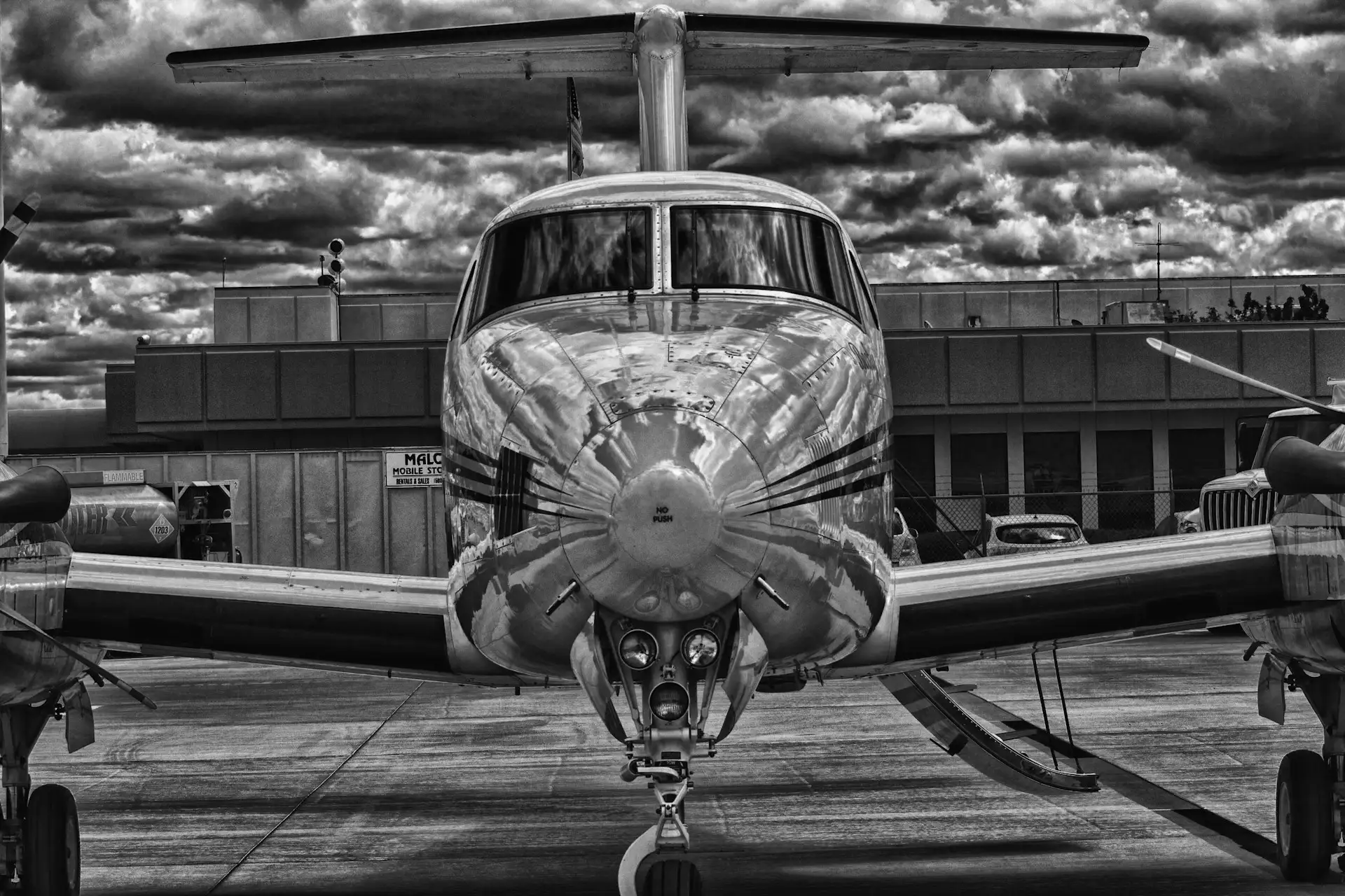PennJet Aircraft Management jet on runway